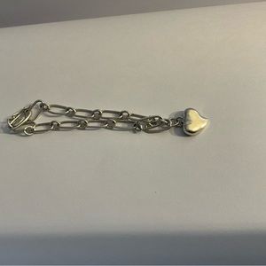 Authentic Elsa Peretti Tiffany Closed Heart Bracelet -